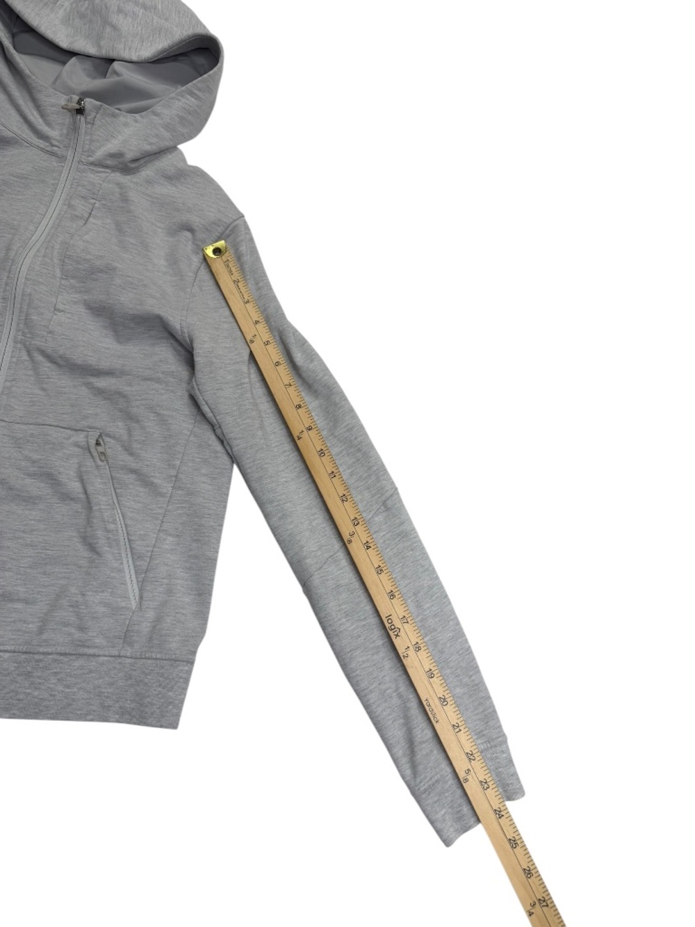 Lululemon City Sweat Full Zip Hoodie Men’s S Heathered Ultra Light Grey - Picture 15 of 15